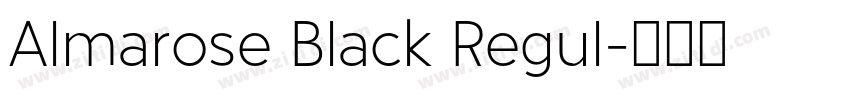 Almarose Black Regul字体转换